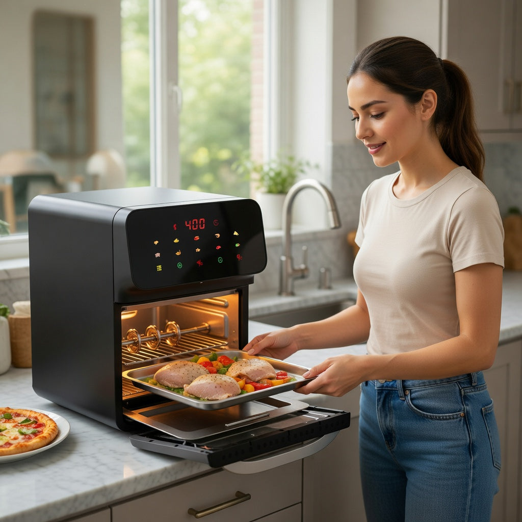 Rotisserie-ready design